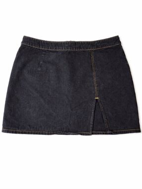 Lioness Black Denim Mini Skirt XXL